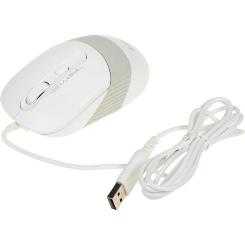 Мышь A4Tech Fstyler FM10 белый/серый оптическая 1600dpi USB 4but (FM10 WHITE)