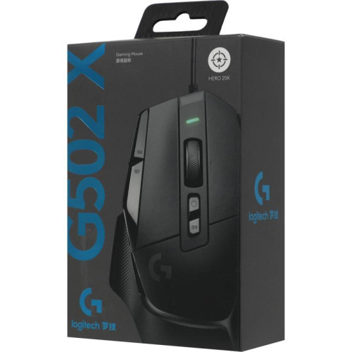 Мышь Logitech G502 X черный оптическая 25600dpi USB 13but (910-006142)