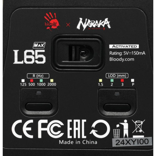 Мышь A4Tech Bloody L65 Max белый/рисунок оптическая 12000dpi USB 6but (L65 MAX NARAKA)