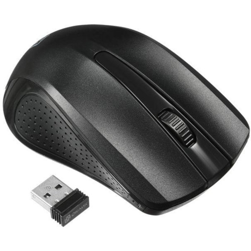 Мышь Oklick 485MW черный оптическая 1600dpi беспров. USB для ноутбука 3but (997819)