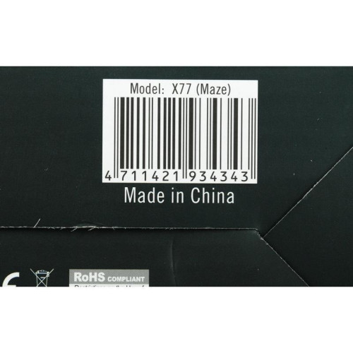 Мышь A4Tech X77 черный оптическая 2400dpi USB 8but (X77 (MAZE))
