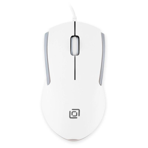 Мышь Oklick 245M белый оптическая 1000dpi USB 3but (471480)