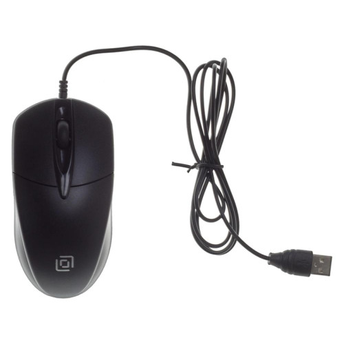 Мышь Oklick 275M черный оптическая 1200dpi USB 3but (412841)
