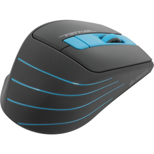 Мышь A4Tech Fstyler FG30S серый/синий оптическая 2000dpi silent беспров. USB 5but (FG30S BLUE)