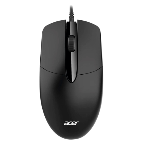 Мышь компьютерная Проводная мышь ACER OMW300 оптическая (1200dpi) USB (3but) black