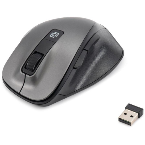 Мышь Oklick 504MW черный/серый оптическая 1600dpi silent беспров. USB 6but (2004736)