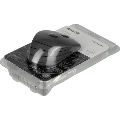Мышь A4Tech Fstyler FG30S серый оптическая 2000dpi silent беспров. USB 6but (FG30S GREY)