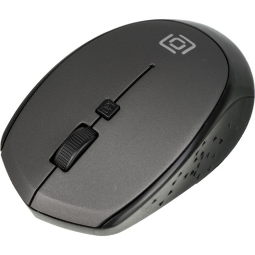 Мышь Oklick 488MW черный/серый оптическая 1600dpi беспров. USB для ноутбука 4but (1196571)
