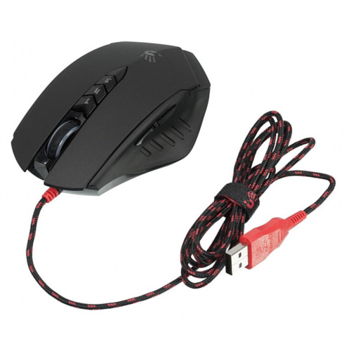 Мышь A4Tech Bloody V8 черный оптич. 3200dpi USB 8but