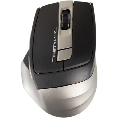 Мышь A4Tech Fstyler FB35 серый оптическая 2000dpi беспров. BT/Radio USB для ноутбука 6but (FB35 SMOKY GREY)