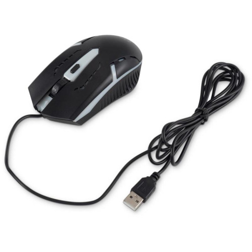 Мышь Oklick 398G черный оптическая 2400dpi USB для ноутбука 4but (1431665)