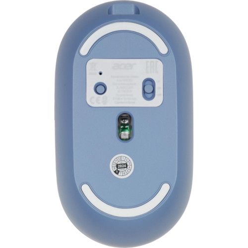 Мышь Acer OMR301 синий оптическая 1600dpi беспров. BT/Radio USB 4but (ZL.MCECC.01S)