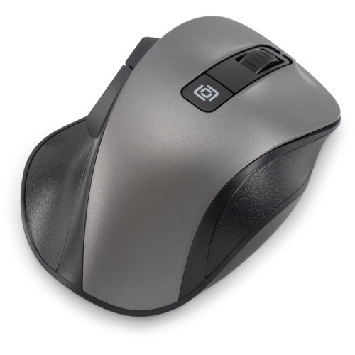 Мышь Oklick 504MW черный/серый оптическая 1600dpi silent беспров. USB 6but (2004736)