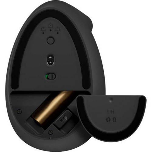 Мышь Logitech Lift графитовый оптическая 4000dpi silent беспров. BT/Radio USB для ноутбука 5but (910-006485)