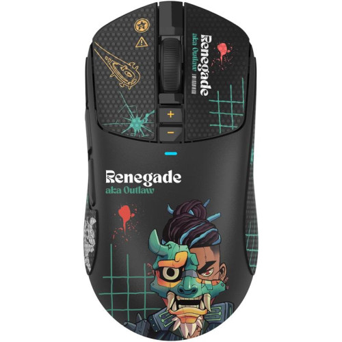 Мышь A4Tech Bloody R72 Ultra Duo черный/рисунок оптическая 20000dpi беспров. USB/USB-C 6but (R72 ULTRA DUO RENEGADEMIDNIGHT)