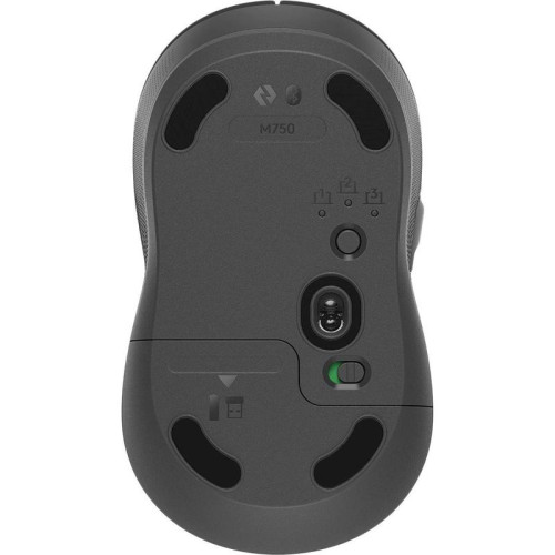 Мышь Logitech M750 графитовый оптическая 4000dpi беспров. BT/Radio USB 5but (910-006269)