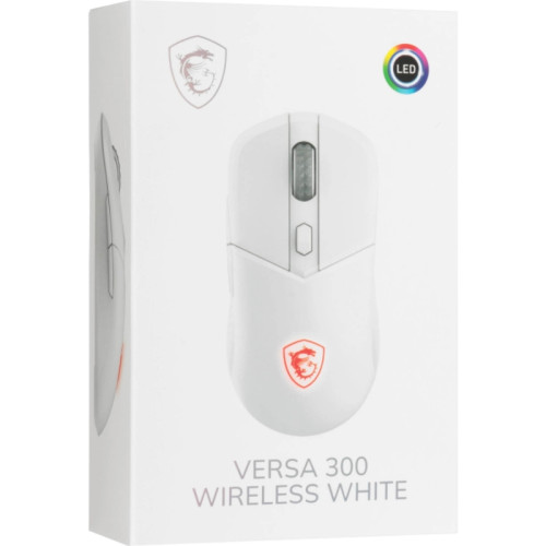 Мышь MSI VERSA 300 W MS-8ZBD белый оптическая 8000dpi беспров. BT/Radio USB 5but (S12-4301440-CLA)