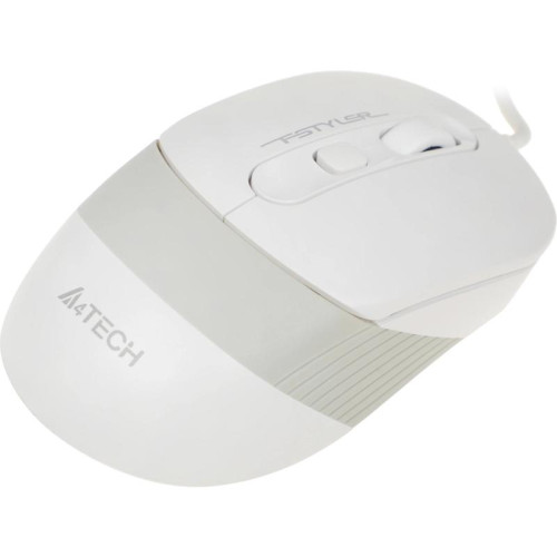 Мышь A4Tech Fstyler FM10 белый/серый оптическая 1600dpi USB 4but (FM10 WHITE)