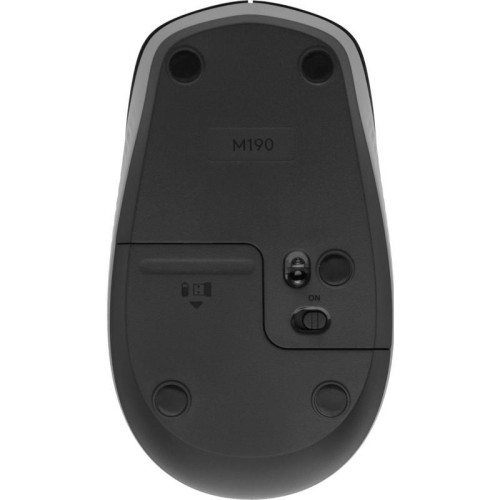 Мышь Logitech M190 черный оптическая 1000dpi беспров. USB 2but (910-005924)