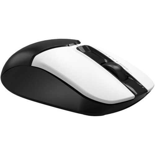 Мышь A4Tech Fstyler FB12S черный/белый оптическая 1200dpi silent беспров. BT/Radio USB 2but (FB12S USB PANDA)