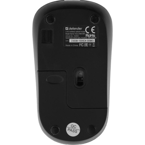 Мышь DEFENDER WRL WAVE MM-995 GREY 52993