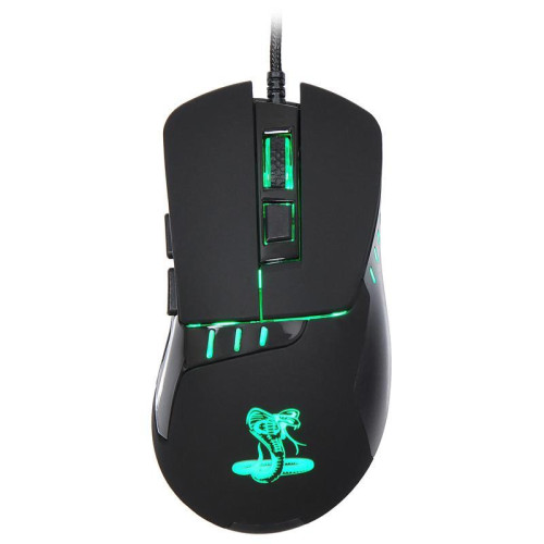 Мышь Oklick 865G Snake черный оптическая 2400dpi USB для ноутбука 6but (368643)