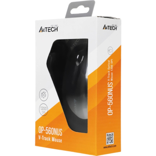 Мышь A4Tech OP-560NUS черный оптическая 1200dpi silent USB 2but