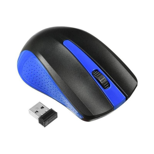 Мышь Oklick 485MW черный/синий оптическая 1000dpi беспров. USB для ноутбука 3but (997826)