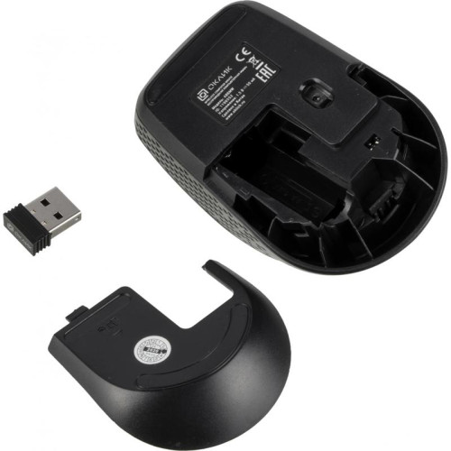 Мышь Oklick 486MW черный/серый оптическая 1600dpi беспров. USB для ноутбука 3but (1196552)