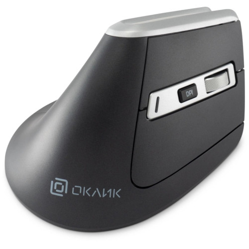 Мышь Oklick 991MW серый оптическая 2400dpi silent беспров. BT/Radio USB для ноутбука 7but (1885263)