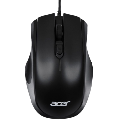 Мышь компьютерная Проводная мышь Acer OMW020 оптическая (1600dpi) USB (3but) black