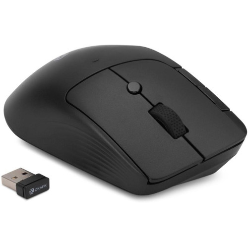 Мышь Oklick 501MW черный оптическая 2400dpi беспров. USB для ноутбука 6but (1877553)