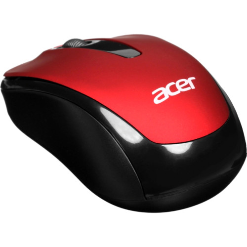 Мышь Acer OMR136 красный оптическая 1000dpi беспров. USB для ноутбука 3but (ZL.MCEEE.01J)