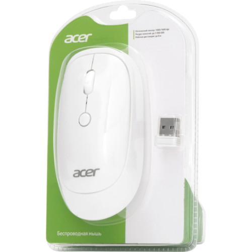 Мышь Acer OMR138 белый оптическая 1600dpi беспров. USB 4but (ZL.MCEEE.01L) Мышь Acer OMR138 белый оптическая 1600dpi беспров. USB 4but (ZL.MCEEE.01L)