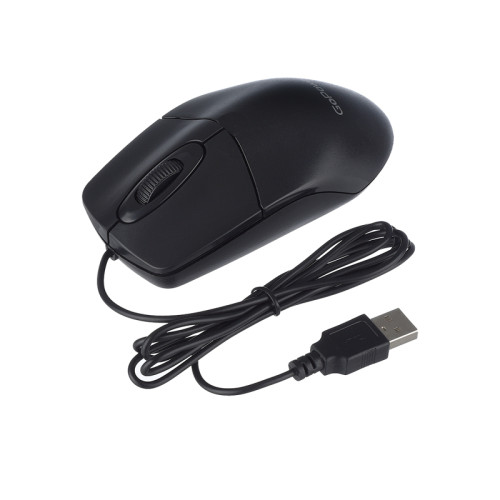 Мышь/ Мышь проводная GoPower GPM01 классическая USB черный (1/100)