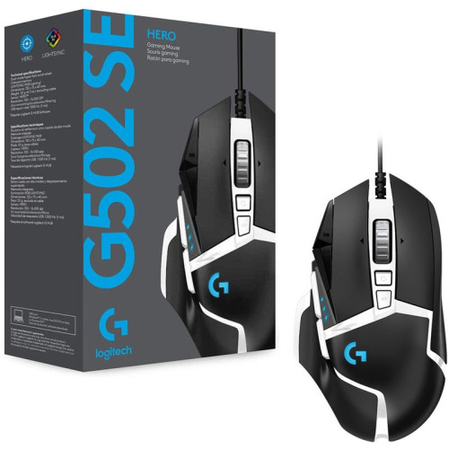 Мышь/ Logitech Mouse G502 SE HERO Gaming Black and Whitе