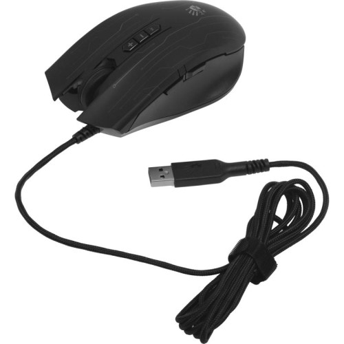 Мышь A4Tech Bloody Q82 черный/рисунок оптическая 6200dpi USB3.0 8but