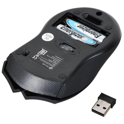 Мышь Oklick 495MW черный/золотистый оптическая 1600dpi беспров. USB для ноутбука 6but (998168)