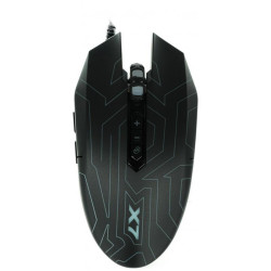 Мышь A4Tech X77 черный оптическая 2400dpi USB 8but (X77 (MAZE))