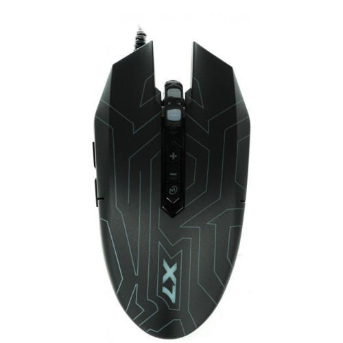 Мышь A4Tech X77 черный оптическая 2400dpi USB 8but (X77 (MAZE))