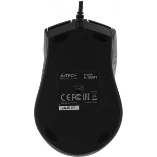 Мышь A4Tech V-Track Padless N-500FS черный оптическая 1200dpi silent USB 3but