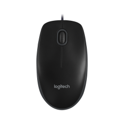 Мышь/ Logitech Optical Mouse B100  Black USB