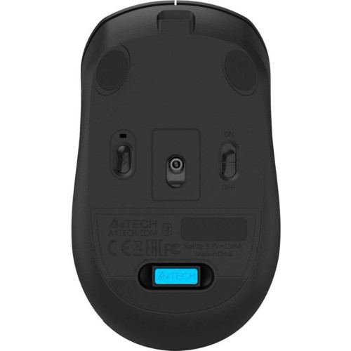 Мышь A4Tech Fstyler FG16CS Air2 черный оптическая 2000dpi silent беспров. USB для ноутбука 3but (FG16CS AIR2 BLACK)