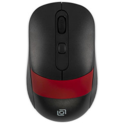 Мышь Oklick 310MW черный/красный оптическая 3200dpi беспров. USB для ноутбука 4but (1869093)