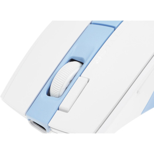 Мышь A4Tech Fstyler FG45CS Air2 голубой/белый оптическая 2000dpi silent беспров. USB для ноутбука 7but (FG45CS AIR2 USB (ICY BLUE))