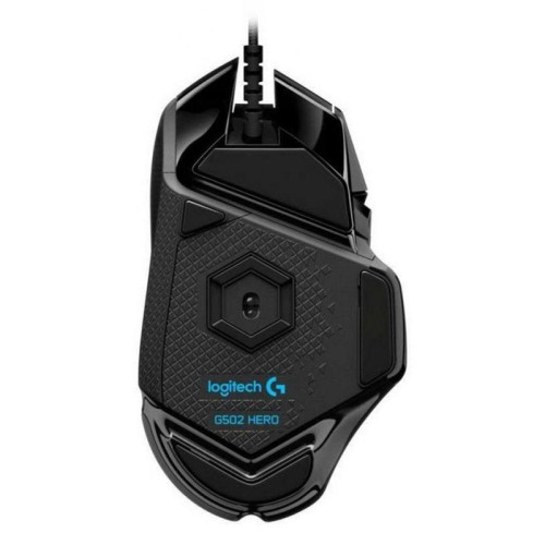 Мышь игровая Logitech Bad Pack G502 Hero16K черная, оптическая (Hero25K) , 100-25600dpi, 1мс, USB 2.1м, 11 кнопок (2 механика), RGB подсветка, утяжелители, под правую руку