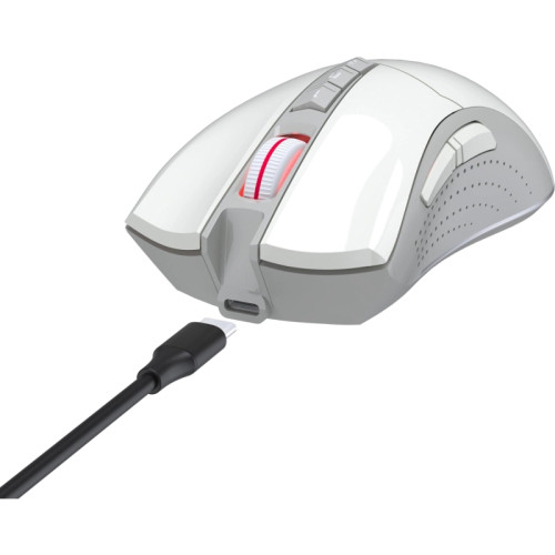 Мышь A4Tech Bloody R90 Plus белый оптическая 5000dpi беспров. USB 7but (R90 PLUS GREUISH WHITE)
