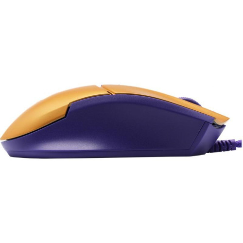 Мышь A4Tech Bloody L65 Max желтый/фиолетовый оптическая 12000dpi USB 6but (L65 MAX/ROYAL VIOLET)