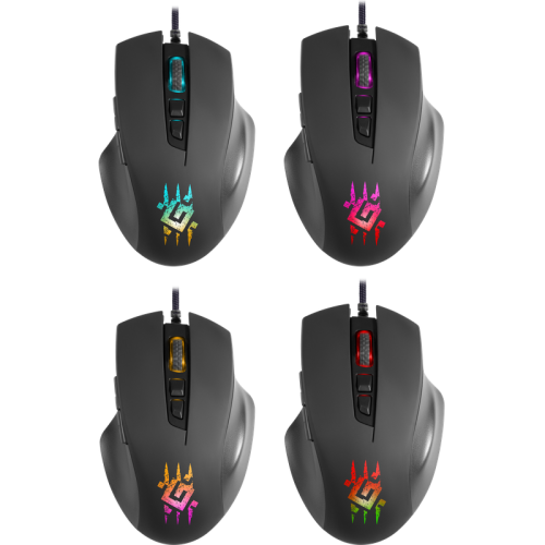 Defender Проводная игровая мышь Wolverine GM-700L RGB,7кнопок,12800dpi Defender Проводная игровая мышь Wolverine GM-700L RGB,7кнопок,12800dpi