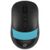 Мышь Oklick 310MW черный/синий оптическая 3200dpi беспров. USB для ноутбука 4but (1869090)